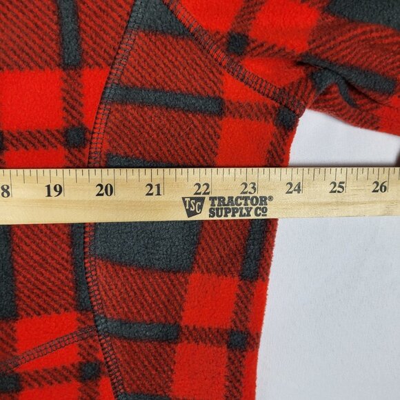 Merona Cabincore Full Zip Fleece Jacket Women's Plus 2X Red Gray Plaid NWT - Picture 8 of 9